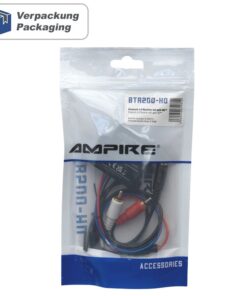 AMPIRE Bluetooth® Audio Empfänger mit 3.5mm Klinke/Cinch Steckern, 12 Volt